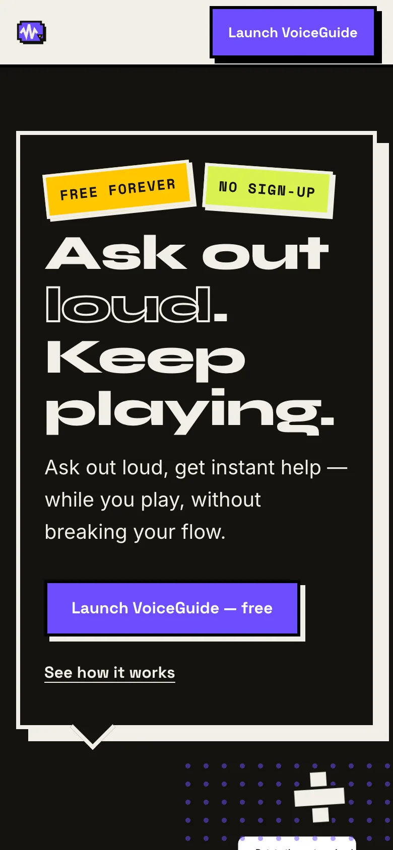 VoiceGuide on mobile